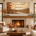 Ecclesiastes 3 verse 1 Christian Wall Art Canvas – Christian Fall Home Decor