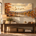 Ecclesiastes 3 verse 1 Christian Wall Art Canvas – Christian Fall Home Decor