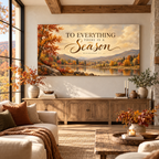 Ecclesiastes 3 verse 1 Christian Wall Art Canvas – Christian Fall Home Decor