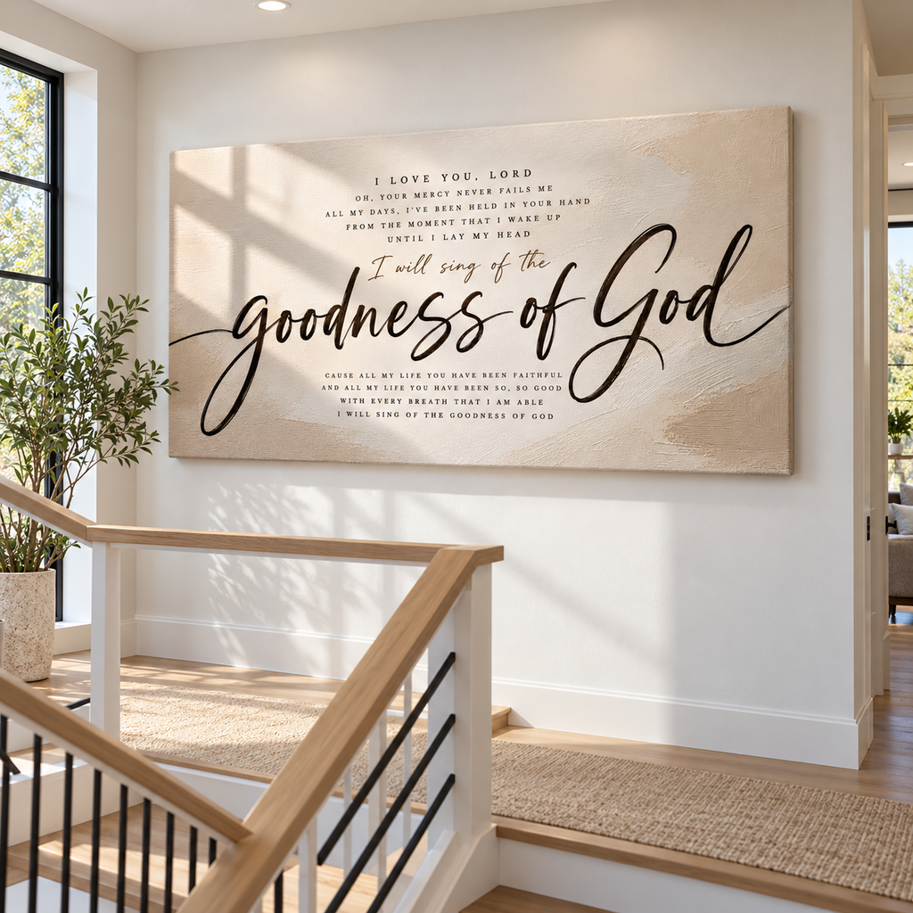 Goodness of God Christian Canvas Wall Art